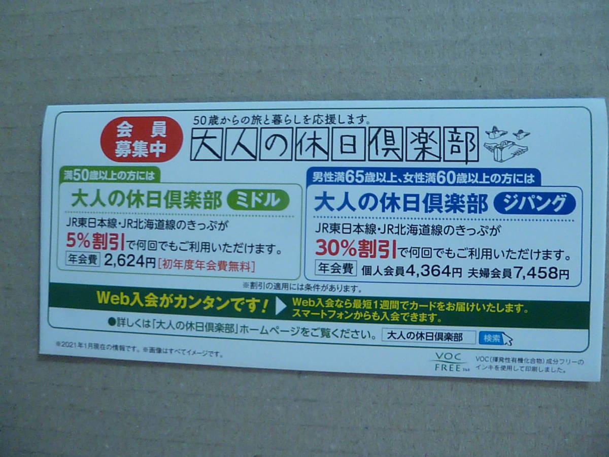 JR東日本　乗車券入れ　長野支社　2021年１月_画像4