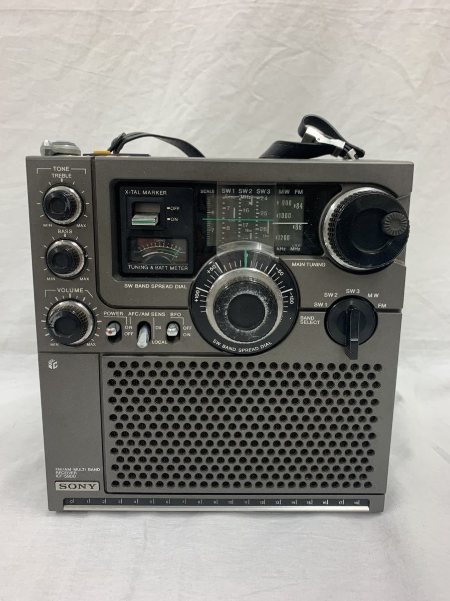 SONY ソニー ICF-5900 BCLラジオ スカイセンサー 昭和レトロ 