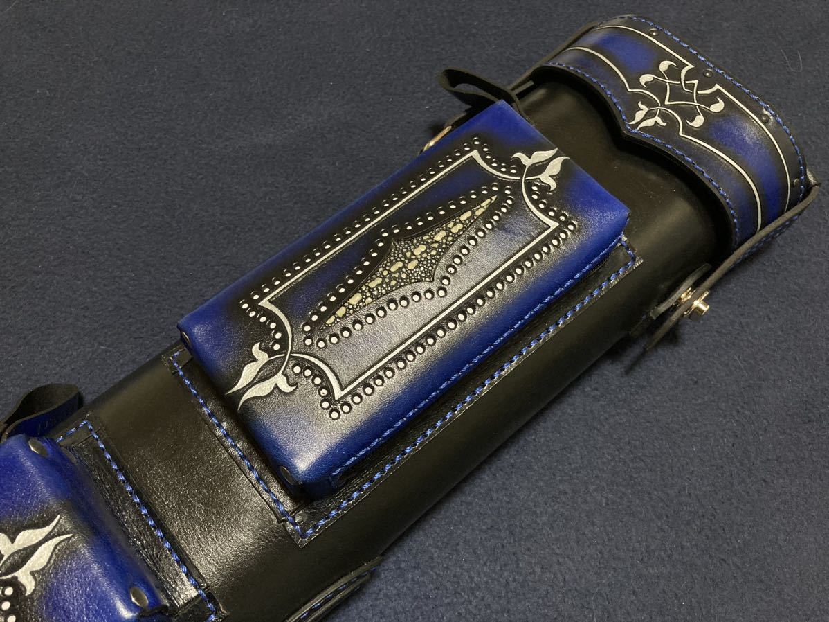 Volturi ヴォルトゥーリ/ヴォルツーリ カスタムキューケース 4x8 新品 コブラースタイル ブルー 全国送料込_画像2