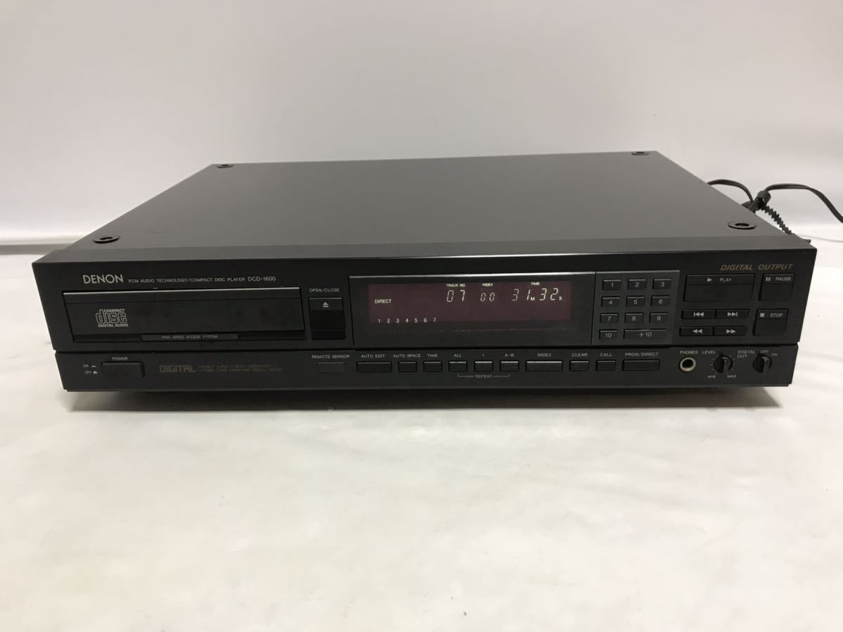 DENON デノン DCD-1600 CDプレーヤー 再生動作確認 難あり 現状 DENON デノン DCD-1600 CDプレーヤー 再生動作確認 難あり 現状