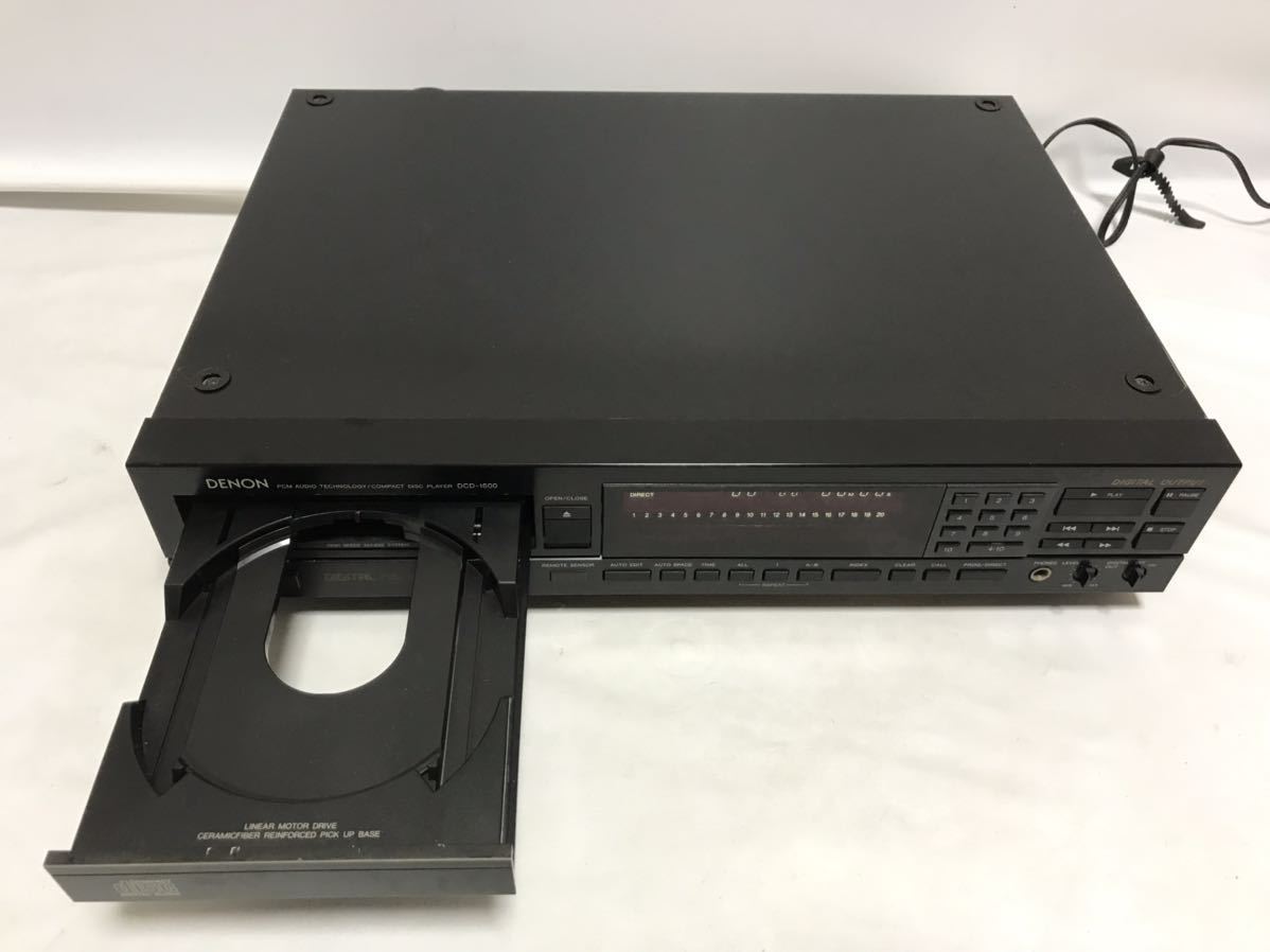 DENON デノン DCD-1600 CDプレーヤー 再生動作確認 難あり 現状 DENON デノン DCD-1600 CDプレーヤー 再生動作確認 難あり 現状