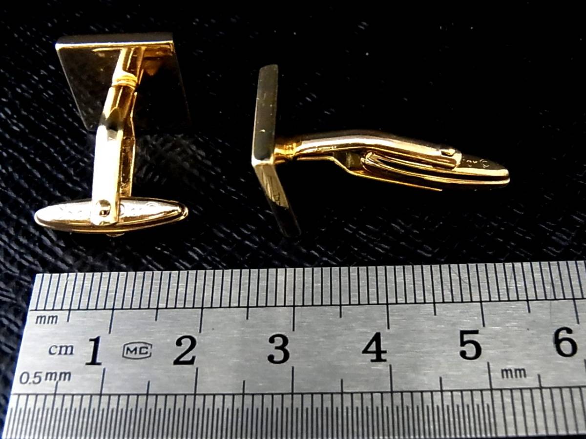 *N3988*# beautiful goods #[Dior] Dior [ Gold ]# cuffs & tiepin * necktie pin ( tie tack ) set!