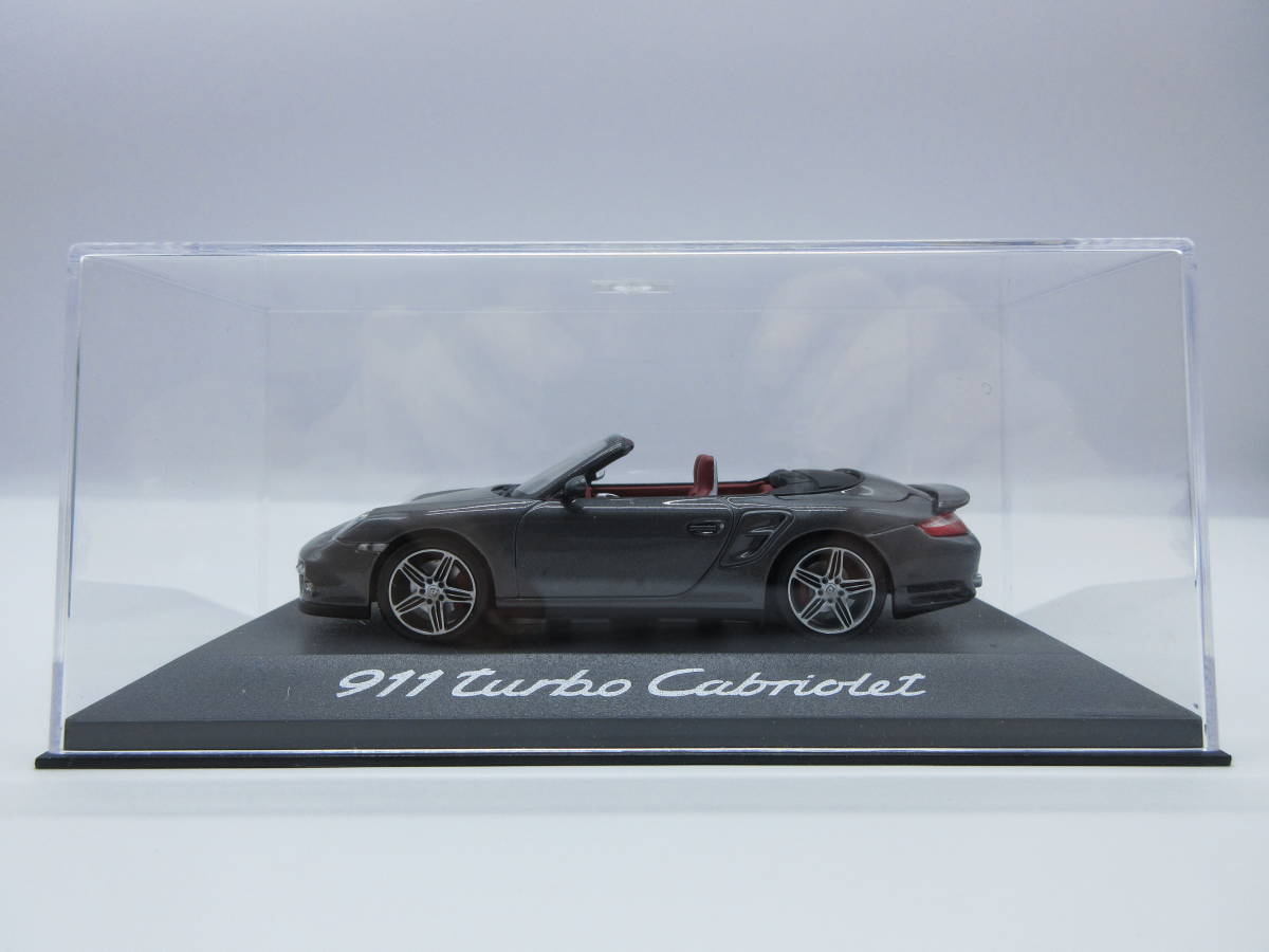 1/43 ポルシェ 911 ターボ　カブリオレ PORSCHE 911 turbo Cabriolet　ディーラー特注　ミニカー　グレーメタリック_画像2