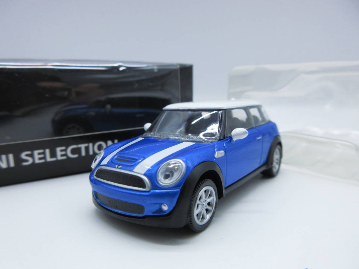 1/64 MINI ミニクーパー ディーラー特注 ミニカー ブルー/ホワイト　カラーサンプル_画像2