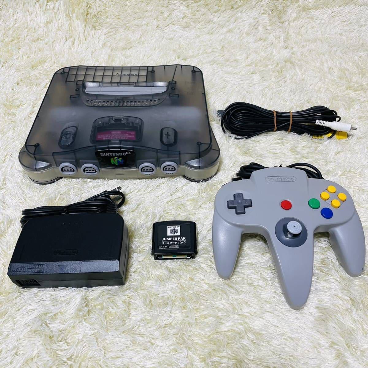 今日の超目玉】 N64 任天堂64 NINTENDO64 本体 クリアグレー ジャスコ