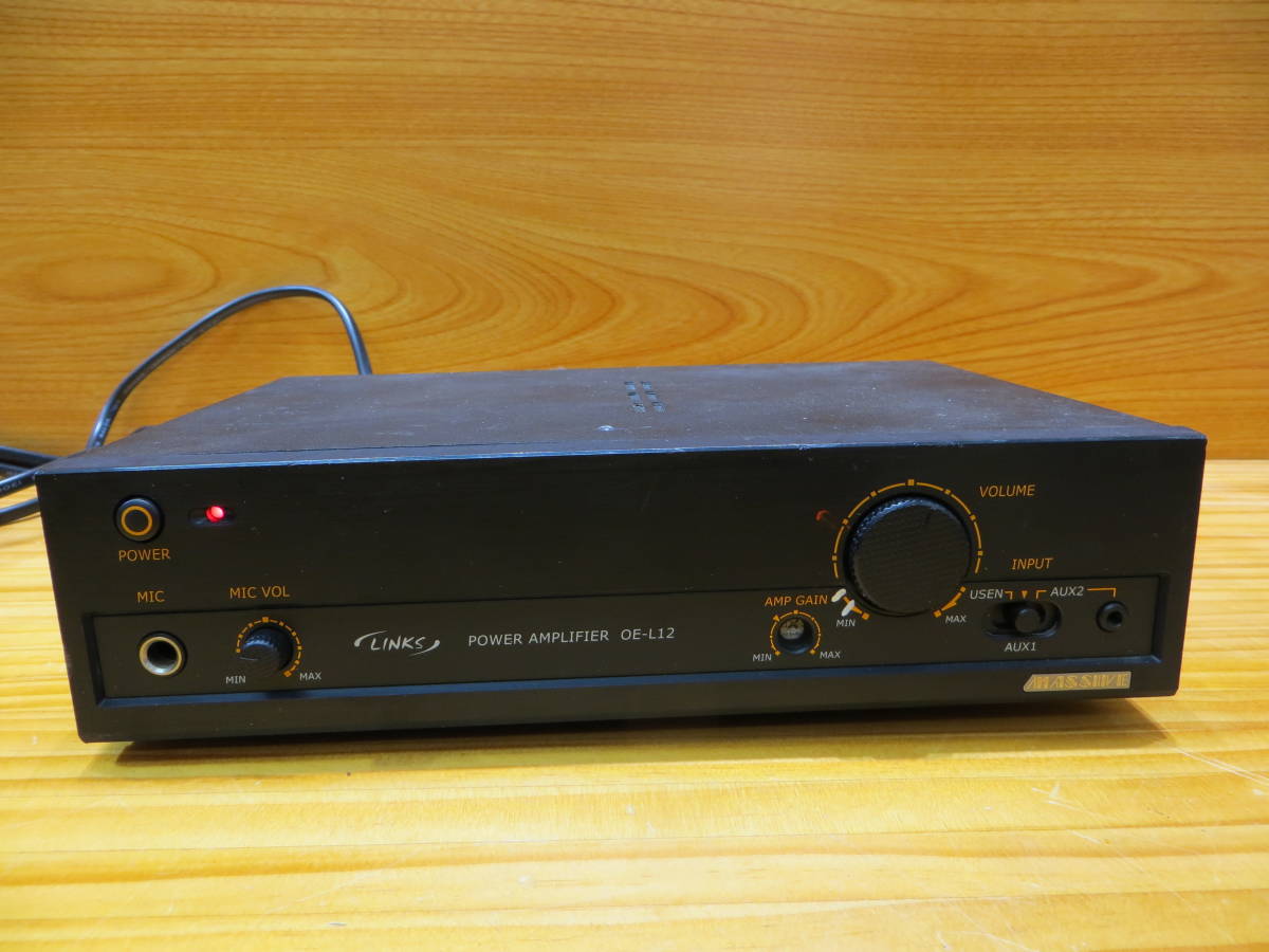 *H0006* オースミ電機 MASSIVE POWER AMPLIFER パワーアンプ OE-L12 動作未確認 品中古#*　_画像1