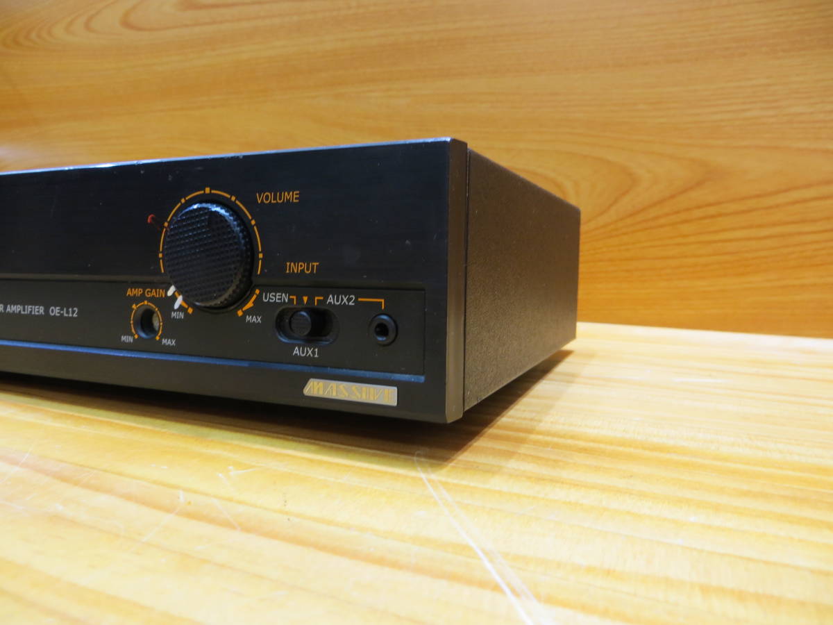 *H0006* オースミ電機 MASSIVE POWER AMPLIFER パワーアンプ OE-L12 動作未確認 品中古#*　_画像3