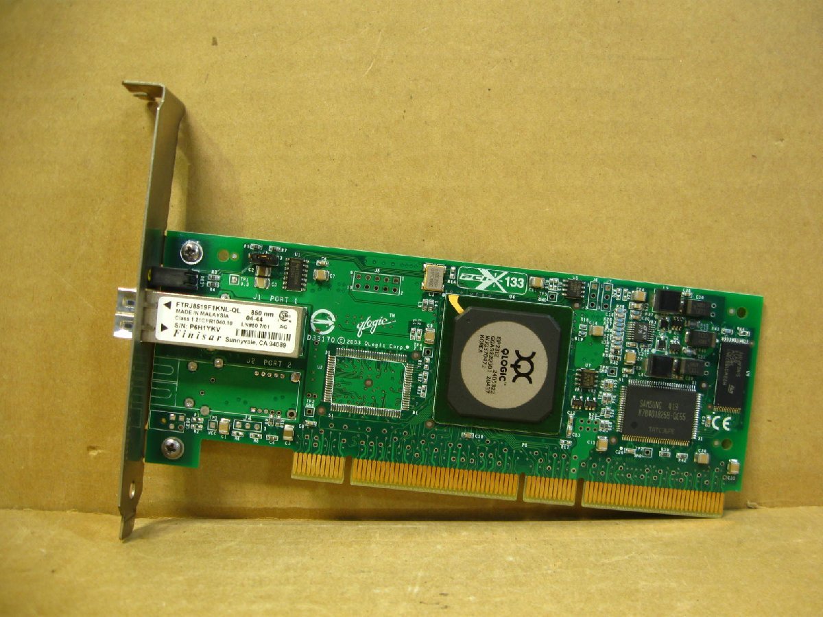 ▽QLOGIC QLA2340 2Gbps FC Single PORT HBA PCI-X 中古 ファイバーチャネル ホストバスアダプタ_画像1