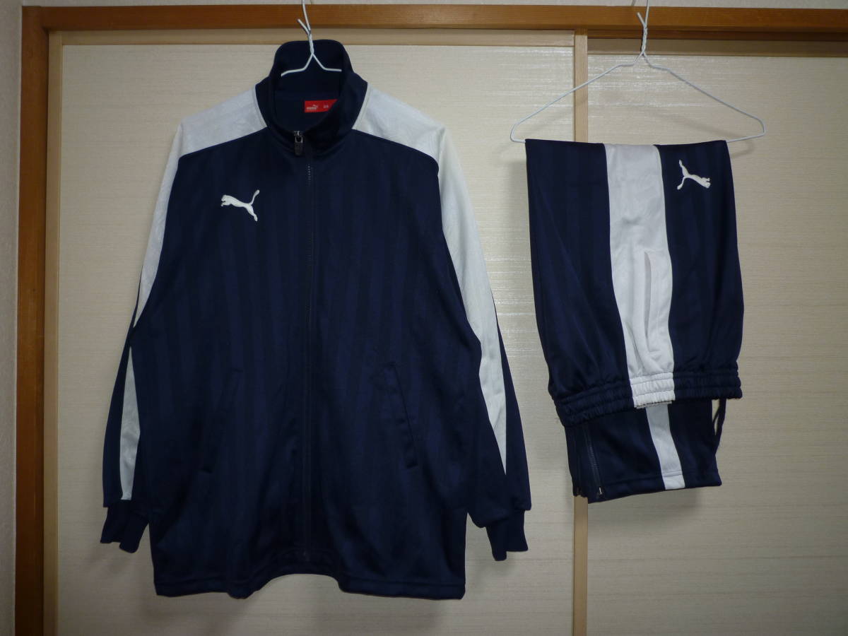 ファッションなデザイン Yahoo!オークション - SS 紺×白 シャドーストライプ上下 プーマ プーマ