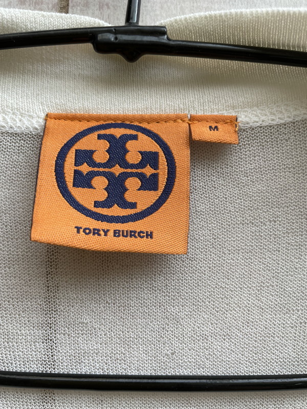 古典 トリーバーチ TORY カーディガン リネン 麻 ブラウン BURCH
