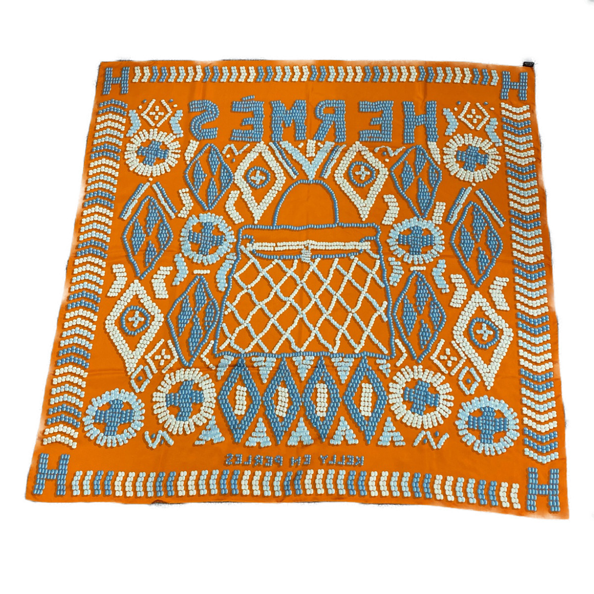 HERMES エルメス カレ140 カレジェアン ウォッシュ ケリー・アン