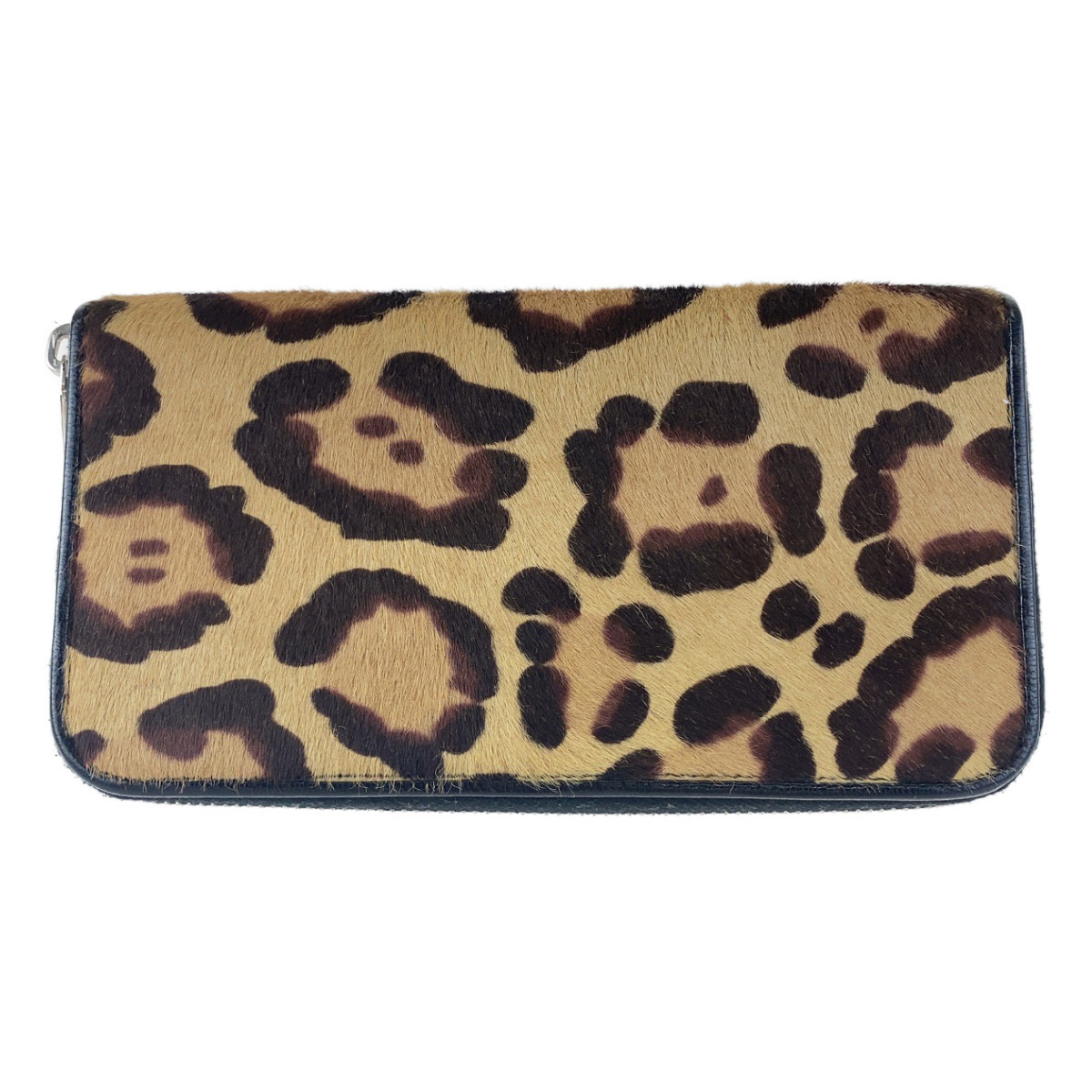 FENDI フェンディ レオパード ヒョウ柄 ブラウン ハラコ 長財布
