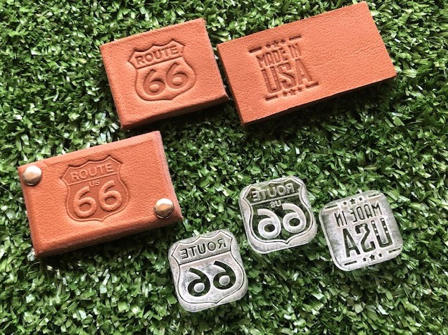 E-47　アクリル刻印「ROUTE 66　3種セット」　20ｍｍ×20ｍｍ_画像1