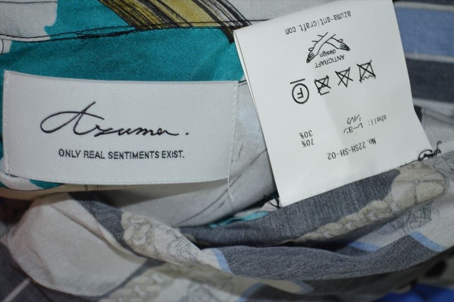 アズマ　Azuma　RYOJI YAMADA SCARF SHIRT　スカーフ　シャツ　0 D2326_画像5