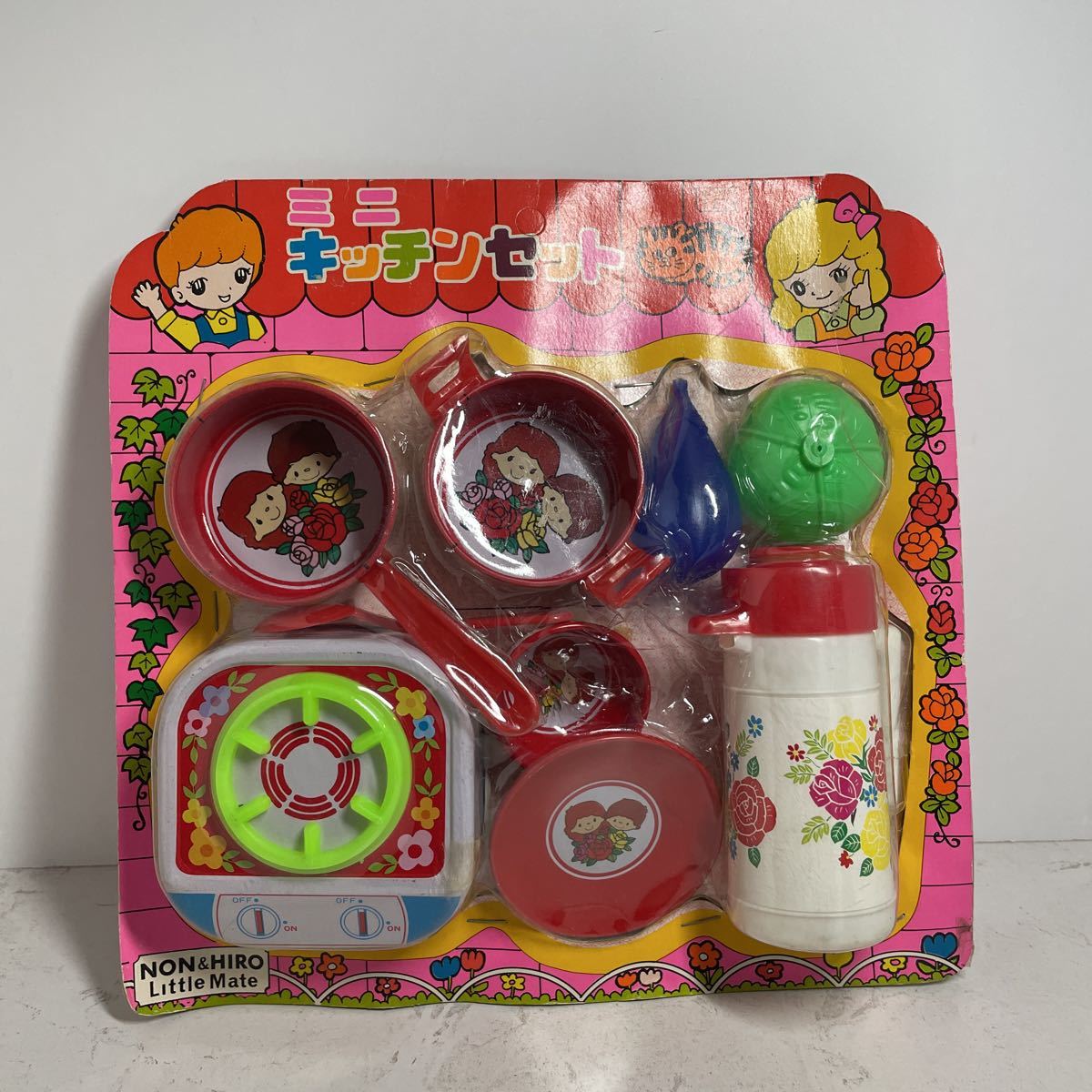  подлинная вещь ANIYAMA TOY Mini кухня комплект игрушечный NON&HIRO Little Mate жестяная пластина retro 