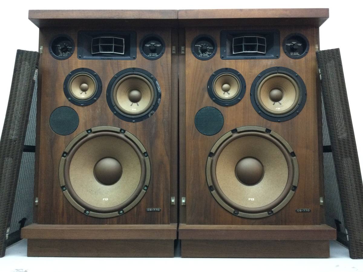 PIONEER パイオニア 4Way スピーカーペア CS-770 FBコーン フロア型 音