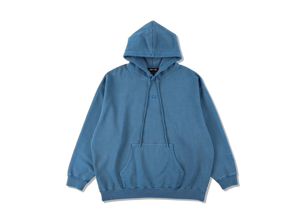 新品 【WIND AND SEA SEA】 (PIGMENT-DYE) HOODIE D.Blue ウィン