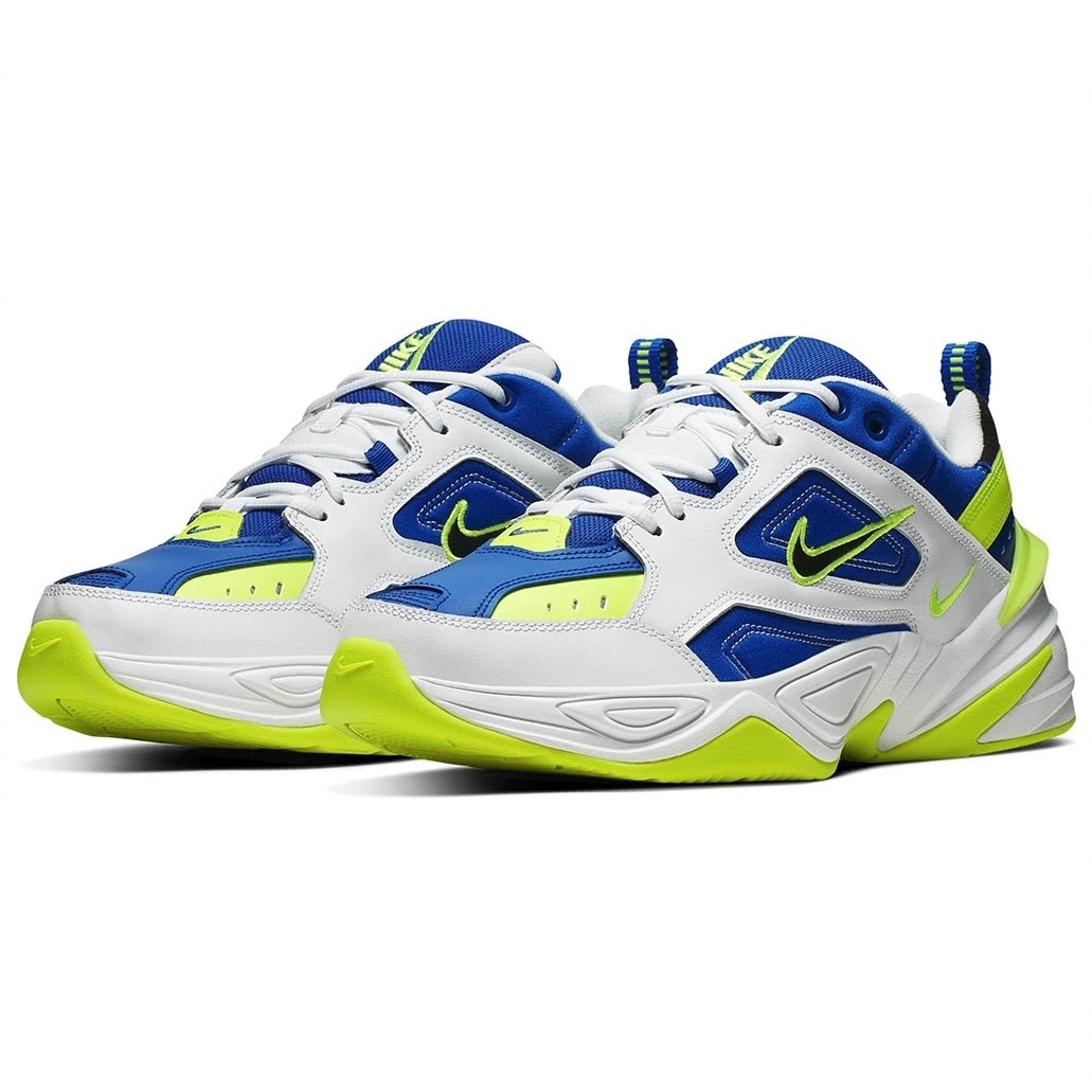 ■ナイキ M2K テクノ ホワイト/ボルト/ブルー 新品 27.5cm US9.5 NIKE M2K TEKNO ダットシューズ AV4789-105_画像6