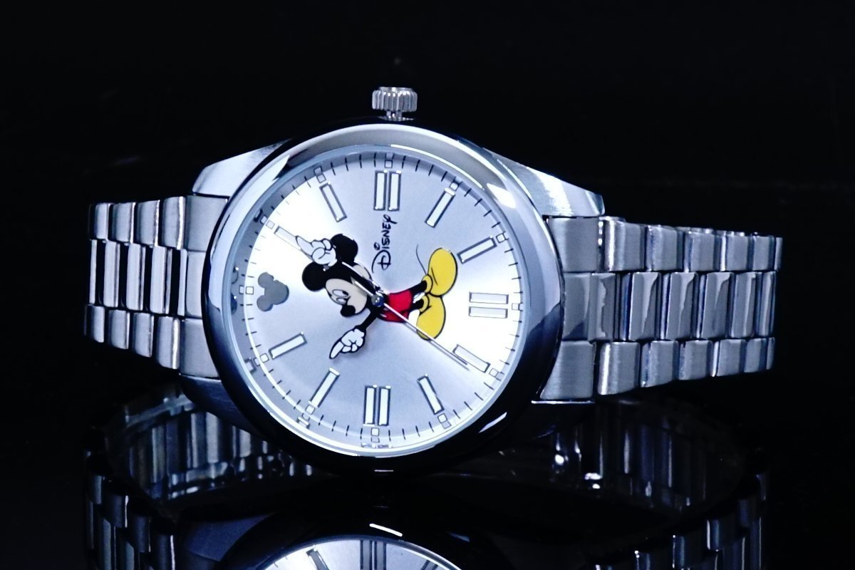 1円×2本aiko愛用Disney限定/MICKEYミッキーマウス別注コラボ時計オイスターパーペチュアル41mm7colors/シルバーSILVER_画像7