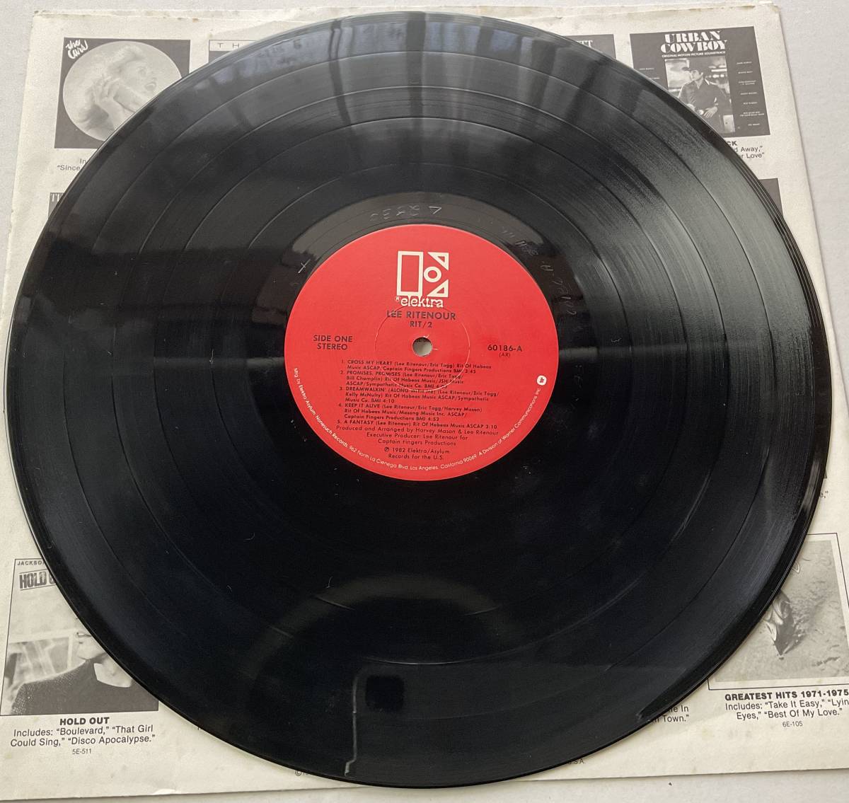 米国 オリジナル レコード LP リー リトナー Lee Ritenour Rit2 ARプレス Elektra Asylum 1982 AR Pressing RIT/2_画像6