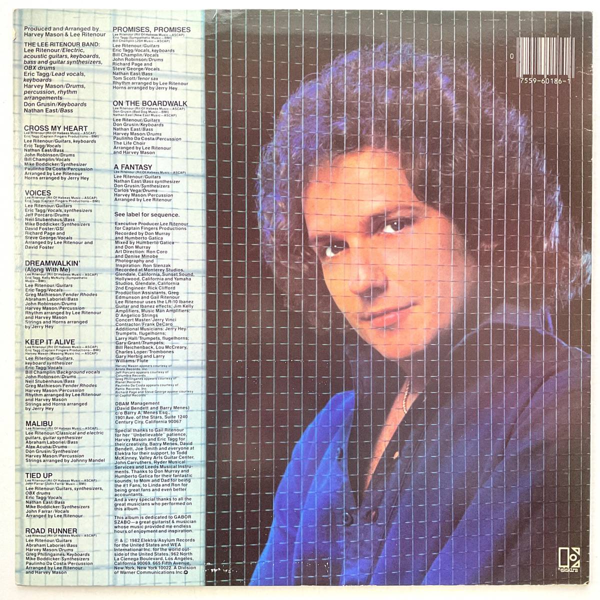 米国 オリジナル レコード LP リー リトナー Lee Ritenour Rit2 ARプレス Elektra Asylum 1982 AR Pressing RIT/2_画像2