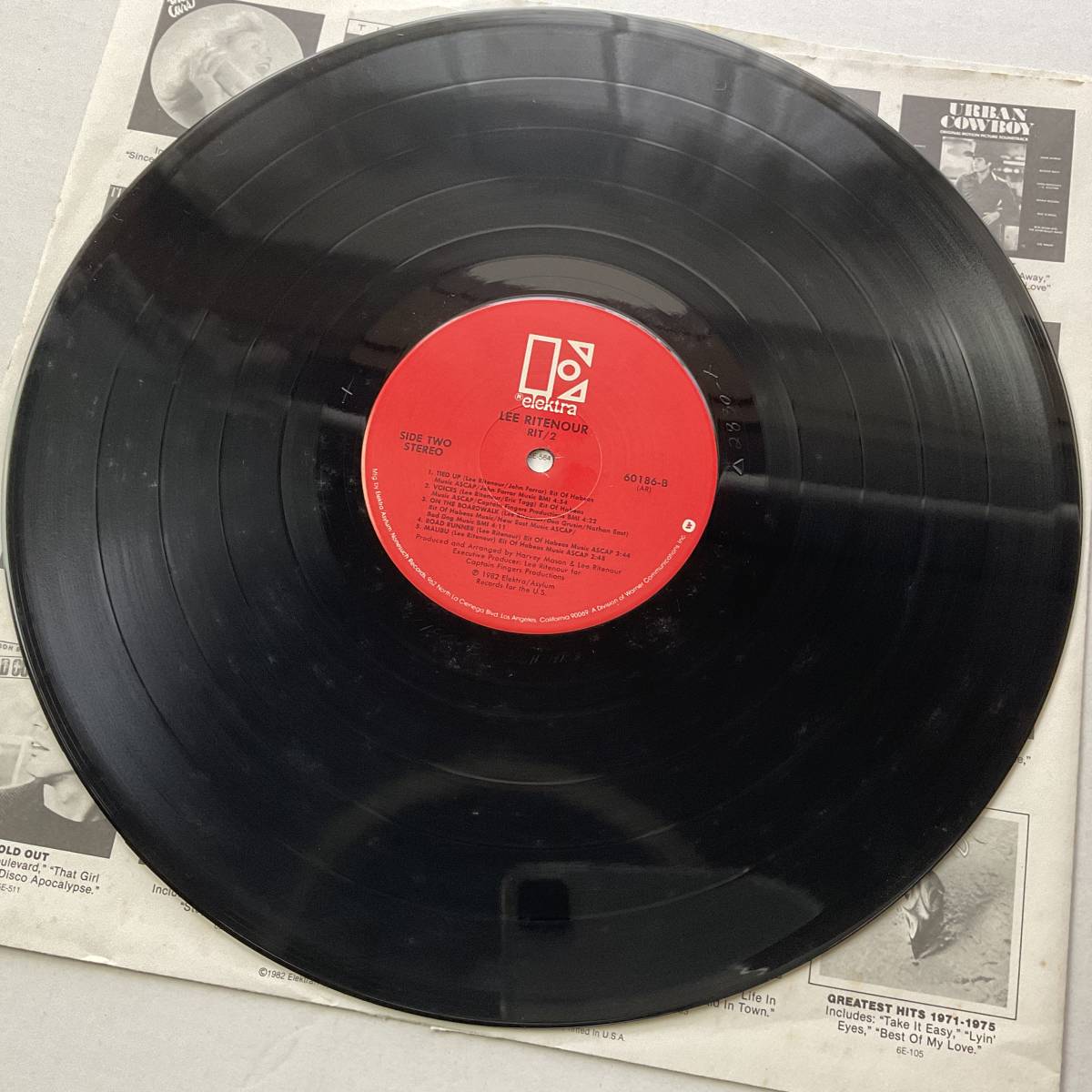 米国 オリジナル レコード LP リー リトナー Lee Ritenour Rit2 ARプレス Elektra Asylum 1982 AR Pressing RIT/2_画像8