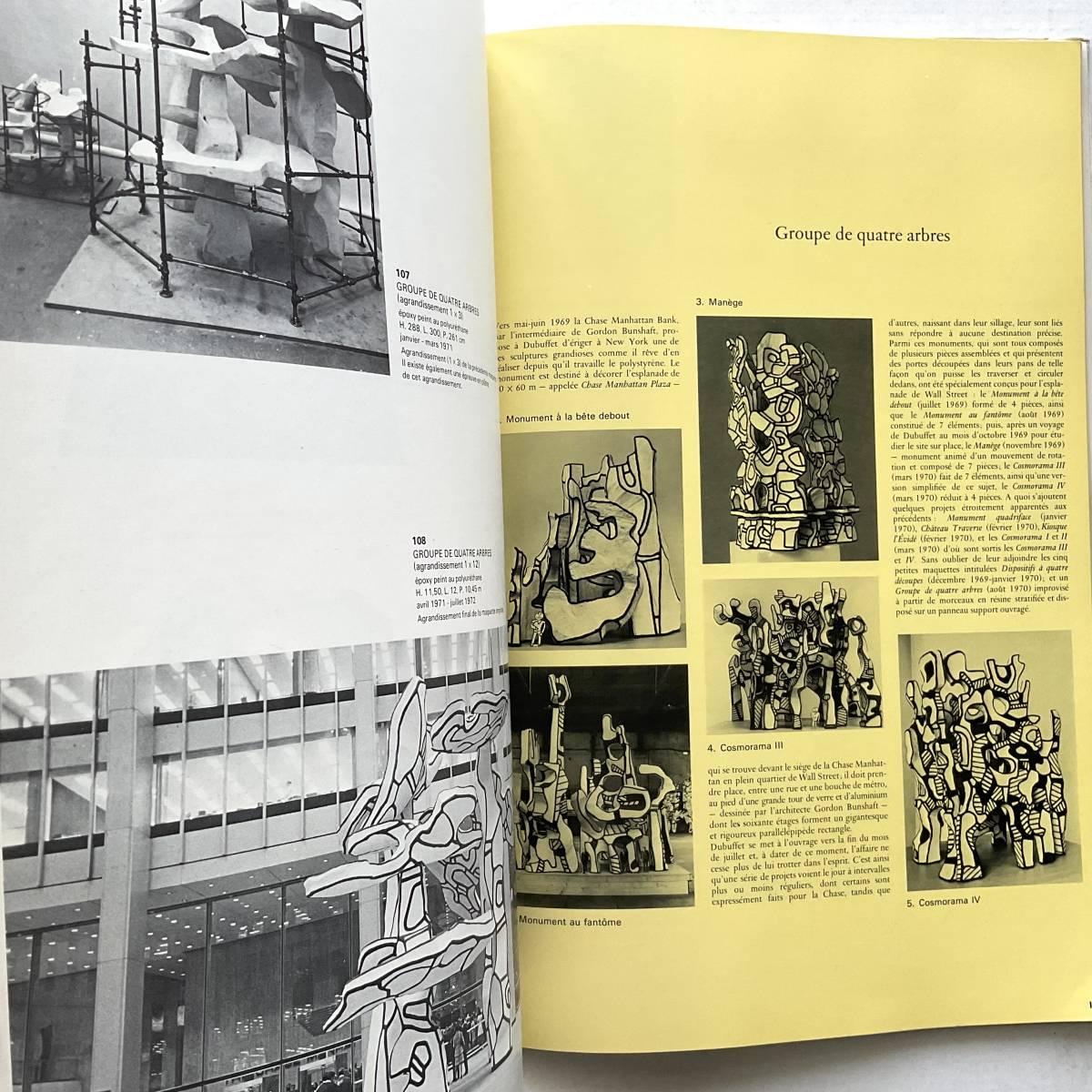  hard-to-find rare old book tebyufe catalogue raisonne Catalogue des travaux de Jean Dubuffet Arbres, murs, architectures 1974