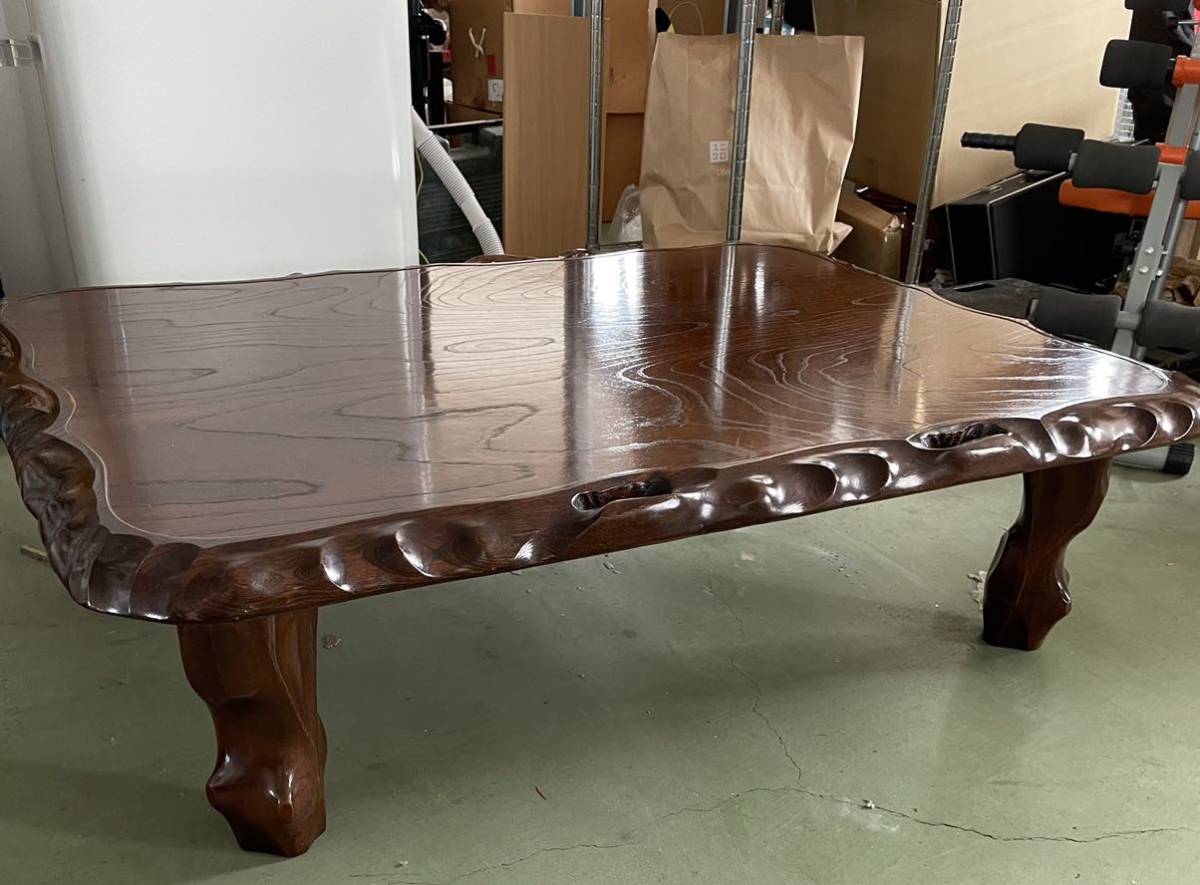 あす楽対応】 家具 座卓 ローテーブル 花梨 花梨瘤 瘤杢 玉杢 tdh