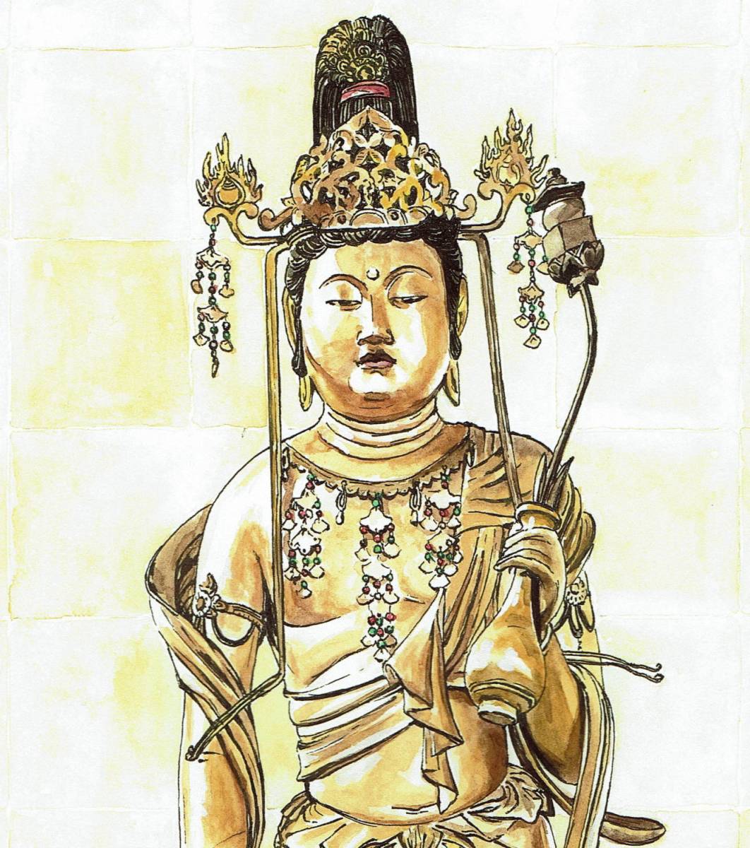 BT-002 仏画 弥勒菩薩 立像 文治5年(1189) 快慶 ボストン美術館 BT-002 仏画 弥勒菩薩 立像 文治5年(1189) 快慶 ボストン美術館
