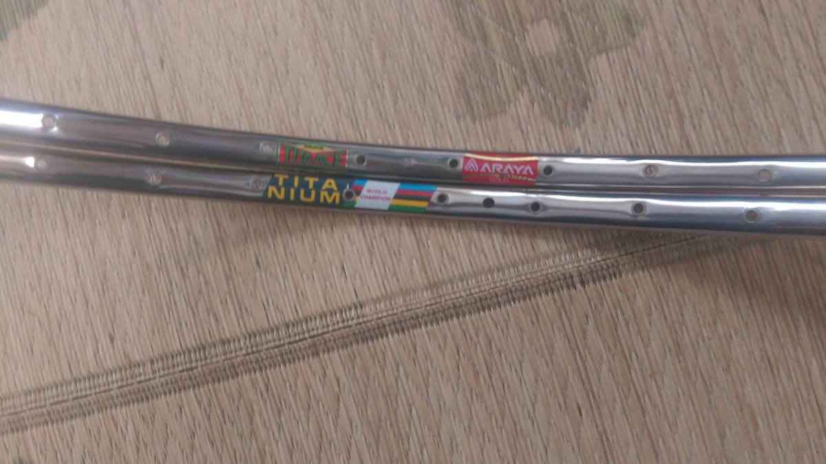 即決 ARAYA アラヤ TITAACE チタエース 700c 前後セット 新品未 即決 ARAYA アラヤ TITAACE チタエース 700c 前後セット 新品未