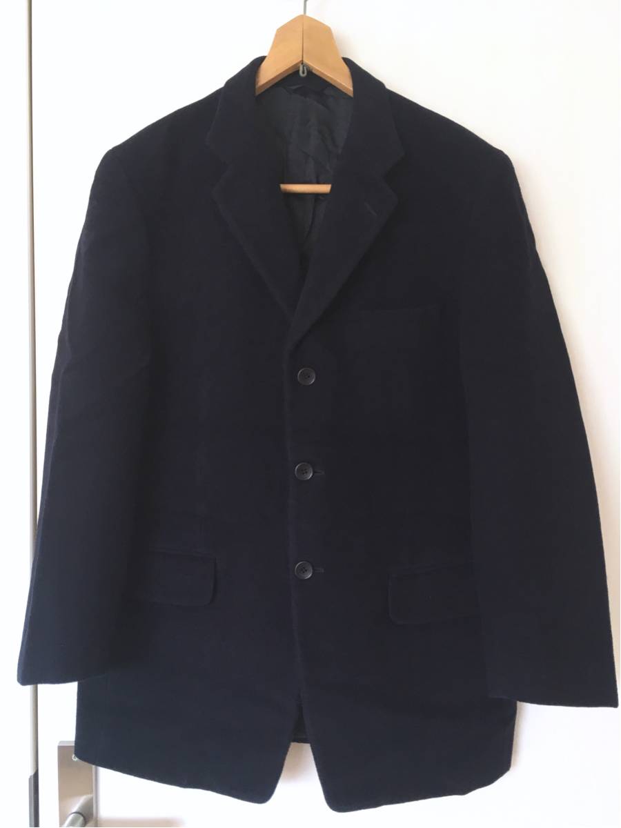 特得※ 良品「HIROKO KOSHINO Collection」ウールジャケット SIZE:48-50相当 ”Carpini Tessuti d'Italia”イタリア製生地 日本製