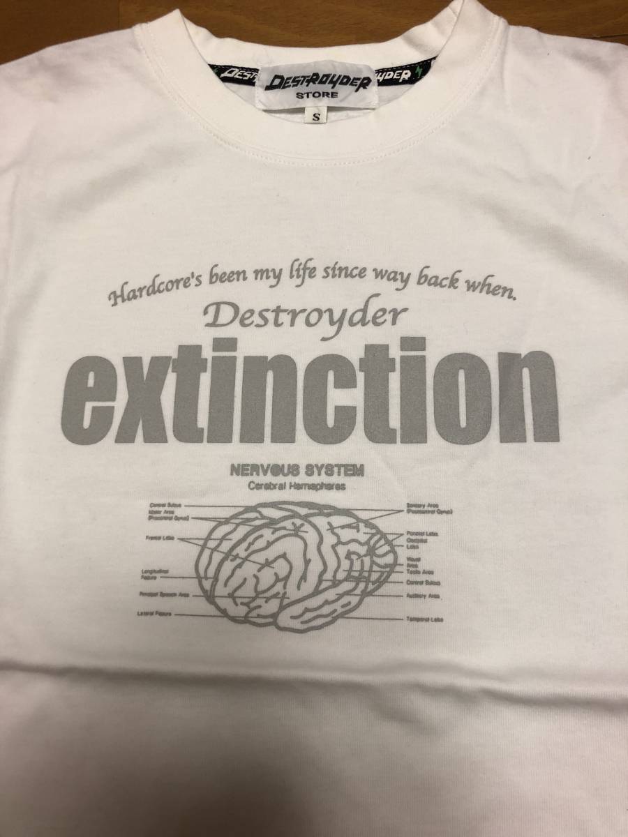 THE MADCAPSULE MARKETS マッドカプセルマーケッツ　DESTROYDER 脳みそ　Tシャツ　白　S_画像2