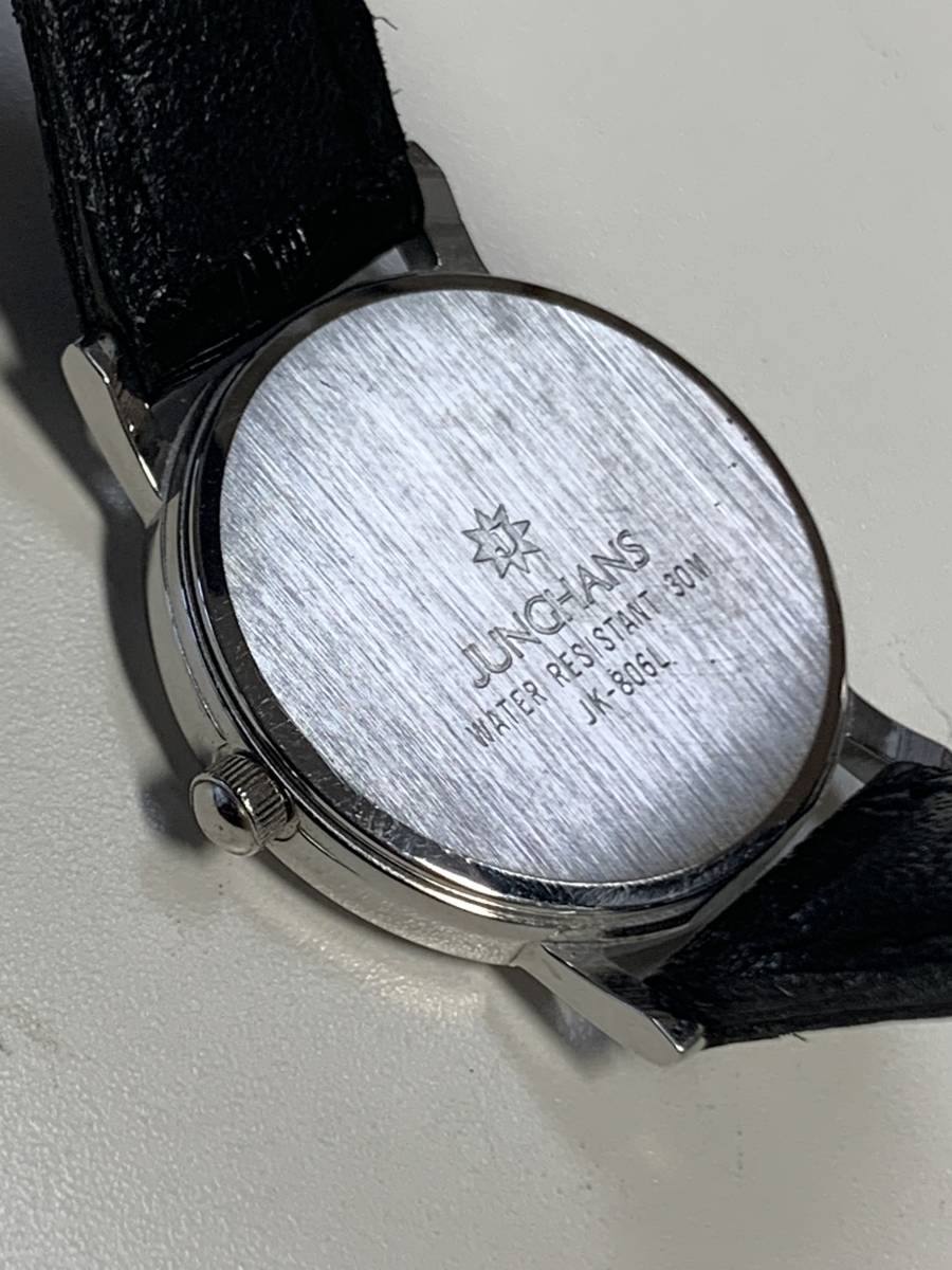 A128 レディース腕時計 JUNGHANS/ユンハンス JK-806L クォーツ シルバー文字盤の画像4