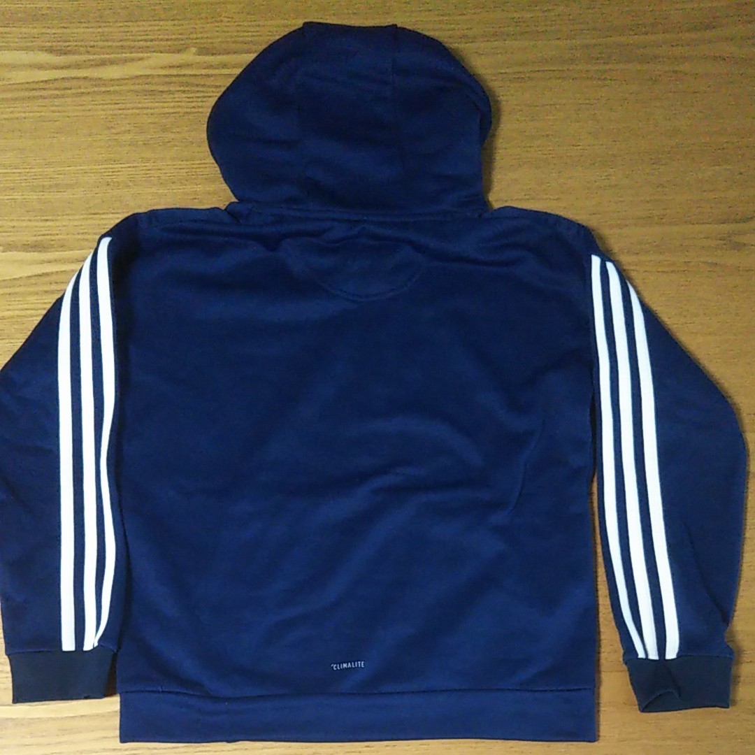 140cm パーカー adidas ネイビー 