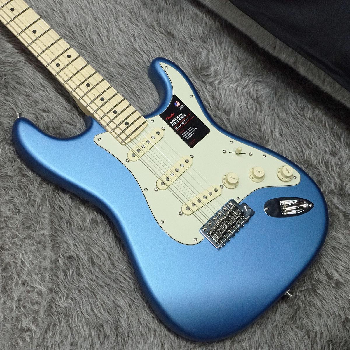 ストラトキャスター Fender American Performer Stratocaster MN Satin Lake Placid Blue