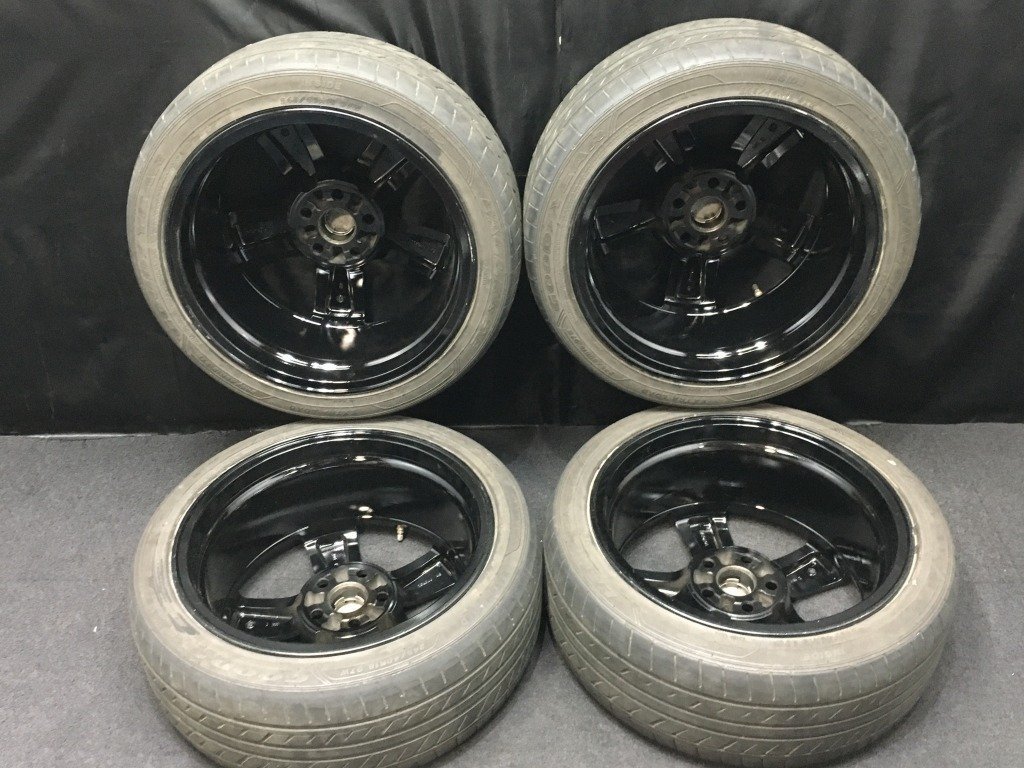 T108 タイヤ GOODYEAR 245/40R18 16年製 ホイール トヨタ レクサス純正 黒塗装品 美品 18インチ 5穴 5H-114.3 8J+45 レクサス GS IS CT HS_画像3