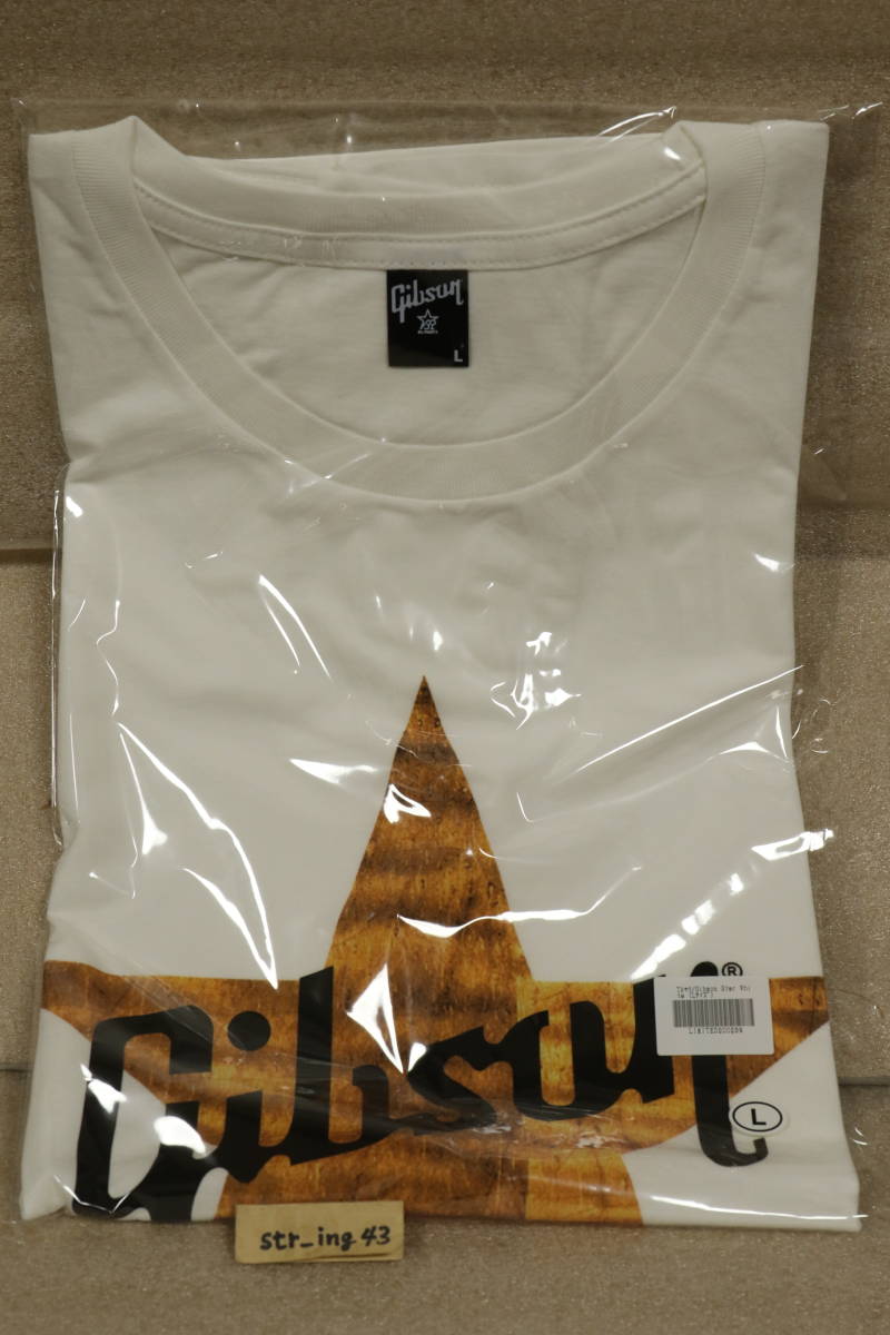 新品 B'z ギブソン コラボ Tシャツ ホワイト Gibson Star White Lサイズ Tak Matsumoto 松本孝弘 稲葉浩志 グッズの画像1