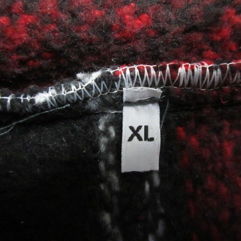 メキシカンパーカー　XL　黒赤　アメカジ古着　sy2541_画像7