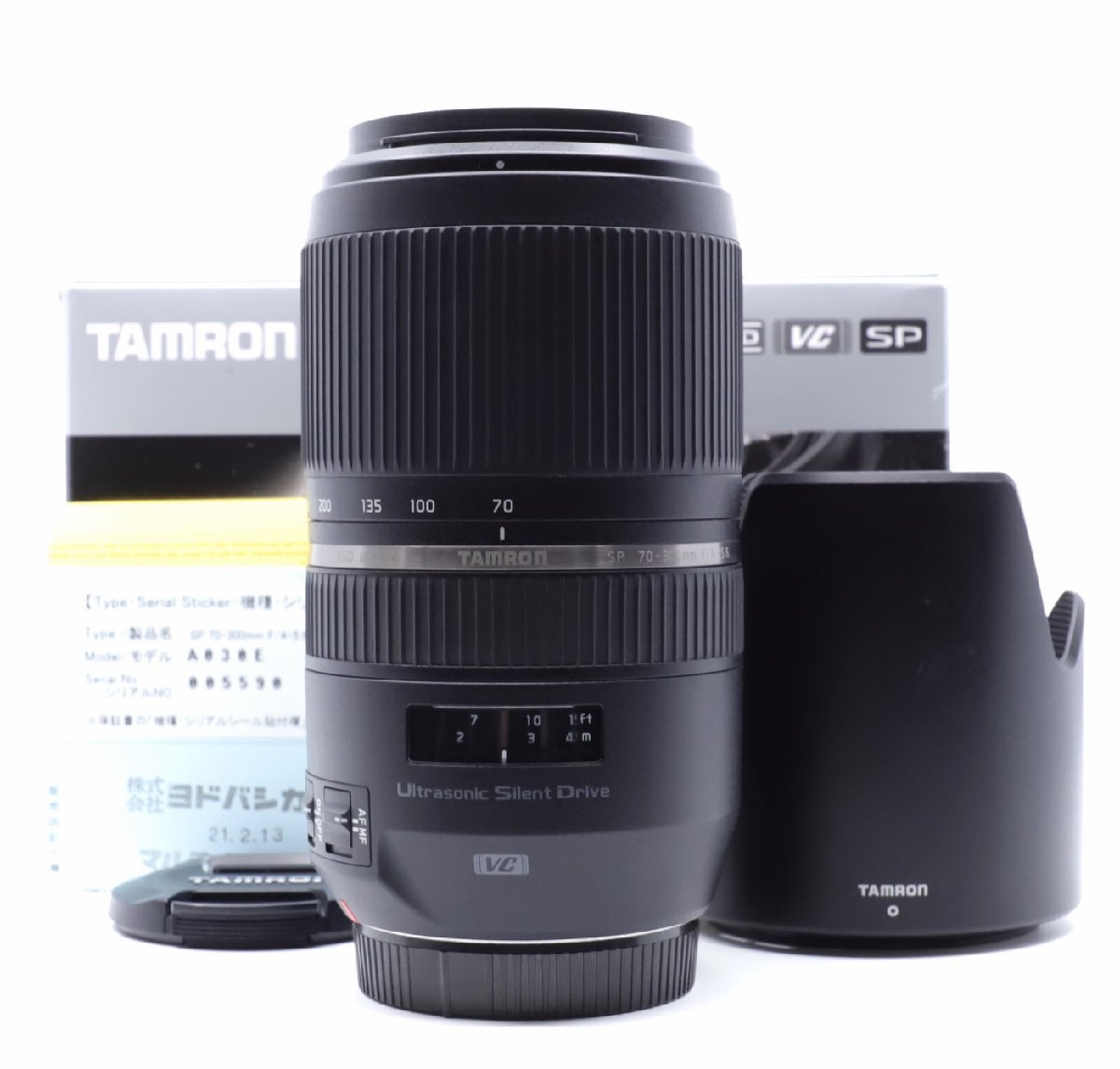 良品】 TAMRON 望遠ズームレンズ SP 70-300mm F4-5.6 Di VC USD