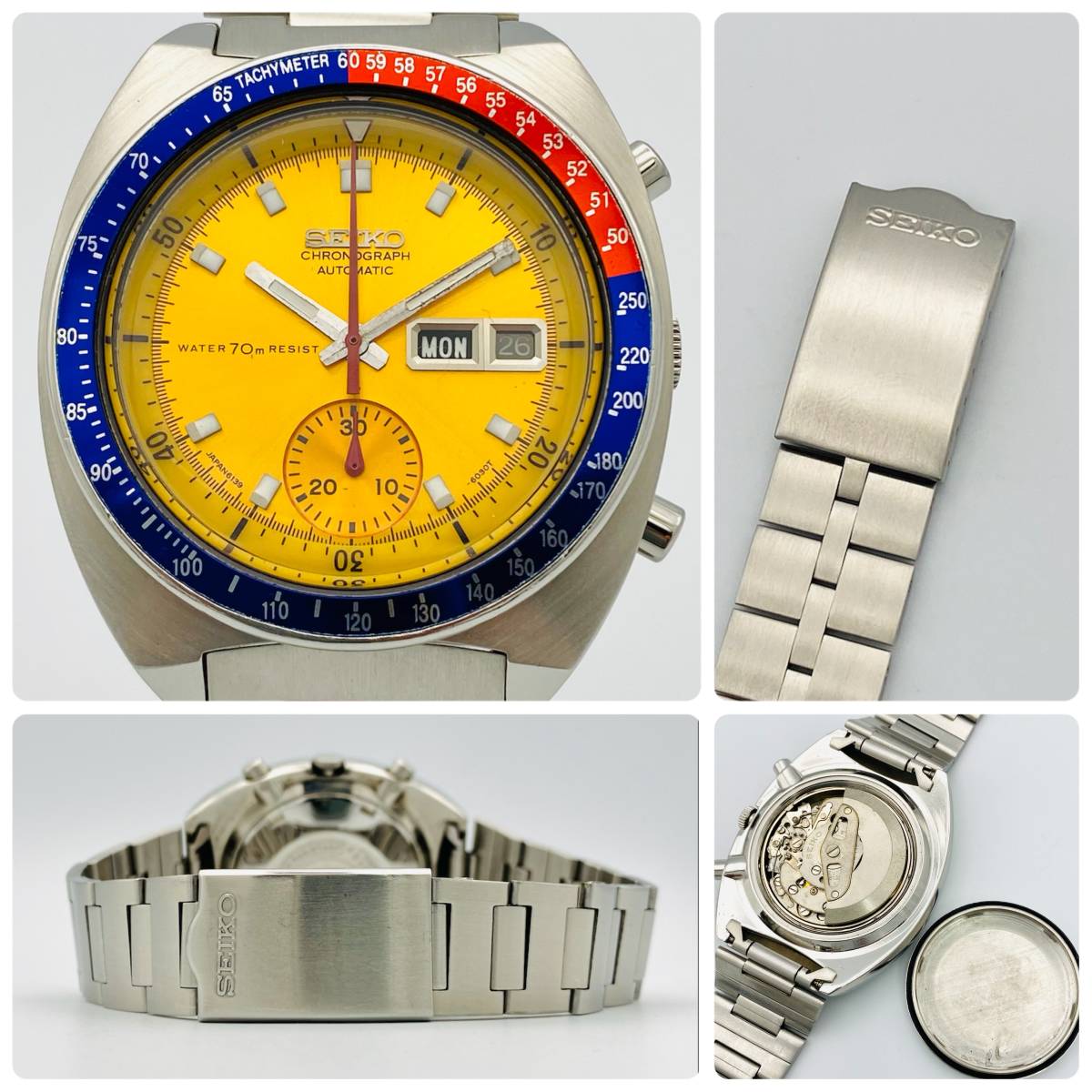 セイコースピードタイマー6139-6002 極美品オーバーホール済-