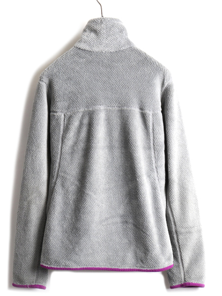 14年製 パタゴニア リツール スナップT プルオーバー ジャケット ( レディース M ) 古着 Patagonia フリース ブルゾン ジャンパー 灰