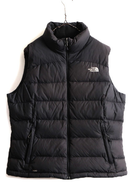 人気が高い ■ ノースフェイス ヌプシ ダウン ベスト ( レディース L メンズ M 程) 古着 The North face NUPTSE フルジップ 700フィル アウトドア 黒 女性用 人気が高い ■ ノースフェイス ヌプシ ダウン ベスト ( レディース L メンズ M 程) 古着 The North face NUPTSE フルジップ 700フィル アウトドア 黒 女性用
