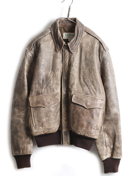 楽天スーパーセール】 80s LLBEAN LLビーン 革ジャン 古着 程) L