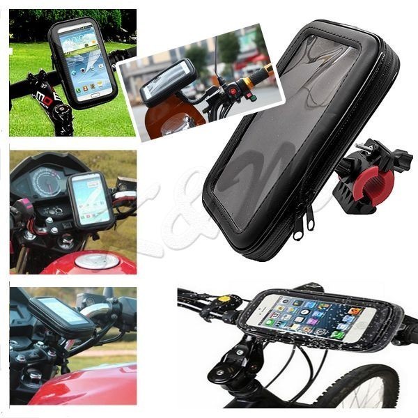 防水スマホホルダー 自転車 バイク 2Way 5.8インチ iPhone8/X/XS対応 防水ケース 防塵 モバイルケース 1ヶ月保証「HOLDER58-BIKE.B」_画像4