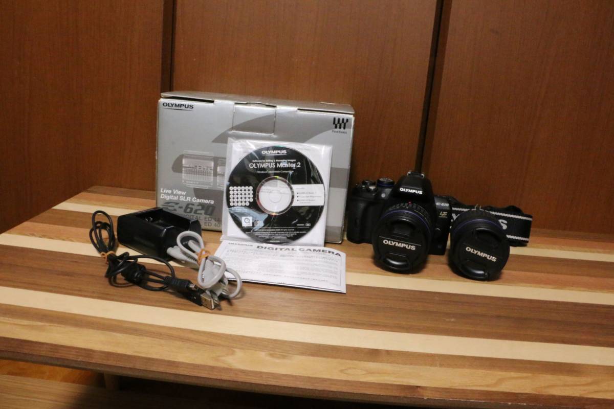 極上★OLYMPUS デジタル一眼レフカメラ E-620 ED 14-42㎜ 1:3.5-5.6・ED 40-150㎜ 1:4.0-5.6付き