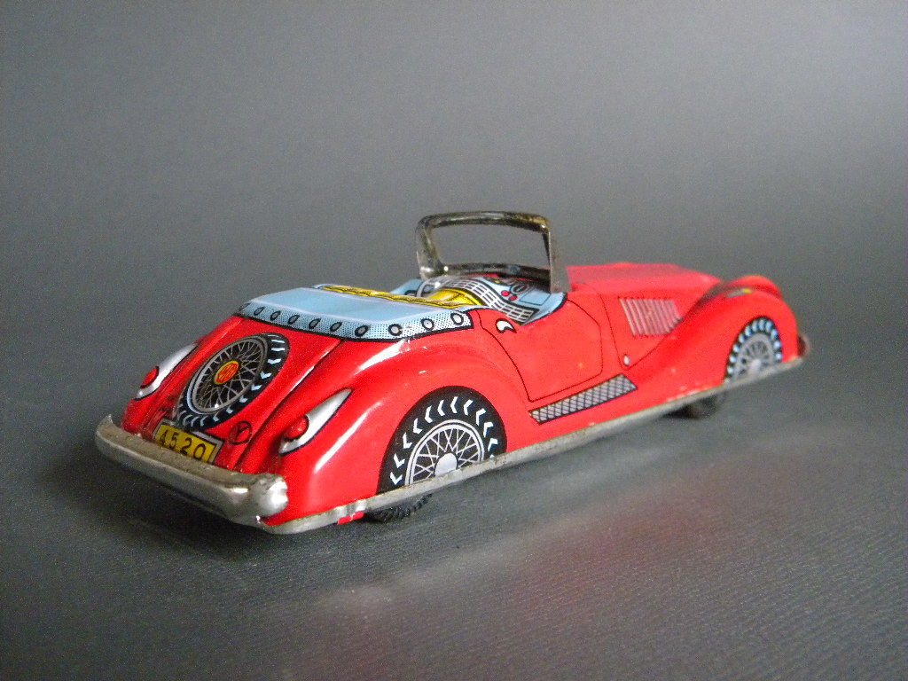 当時物 ★★Tin toys MGA/MG 日本製ブリキ 状態良好 !! フリクション made in japan 旧車 英車「定形外/LP可」★★未使用デッドストック品1_画像5