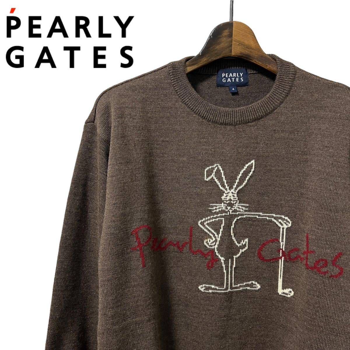 美品 パーリーゲイツ PEARLY GATES / ウール ニット セーター トップス