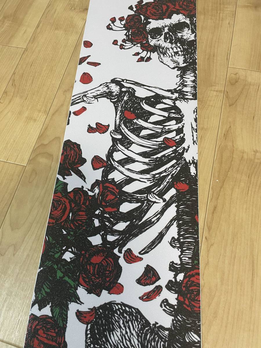 高品質　スケートボード スケボー デッキテープ　グリップテープ skateboard グリズリー　GRIZZLY 薔薇髑髏