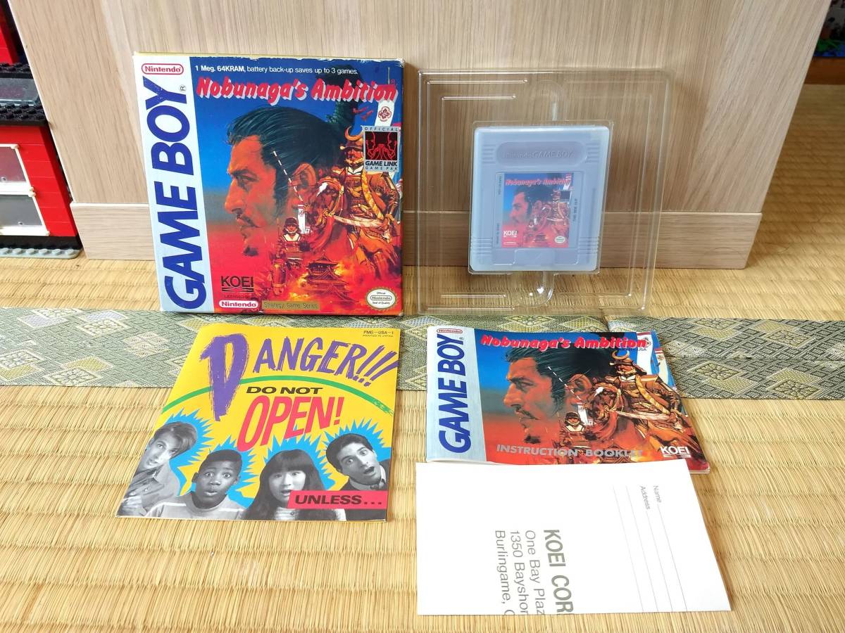 1990年 海外版　GameBoy Nobunaga's Ambition 激レア