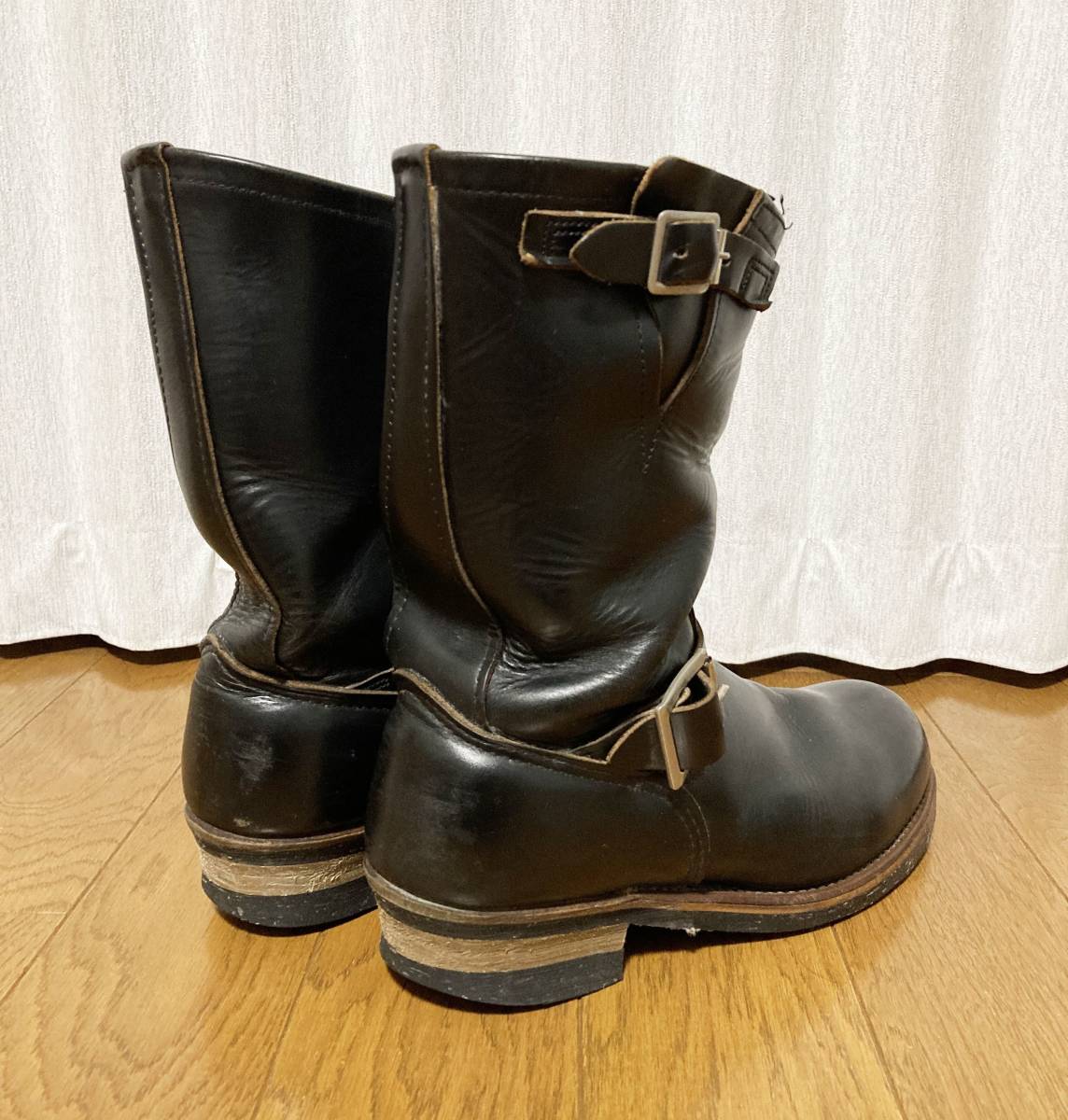 [RED WING] PT91 2268 茶芯 スチールトゥ レザーエンジニアブーツ 8D ブラック REDWING レッドウイング_画像2